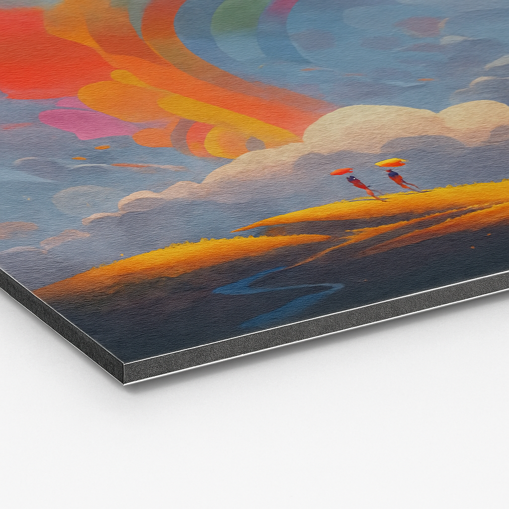 Geborsteld aluminium materiaal